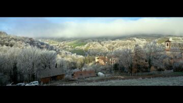 Campagne aveyronnaise La Cazotte en hiver - Aveyron countryside La Cazotte in winter